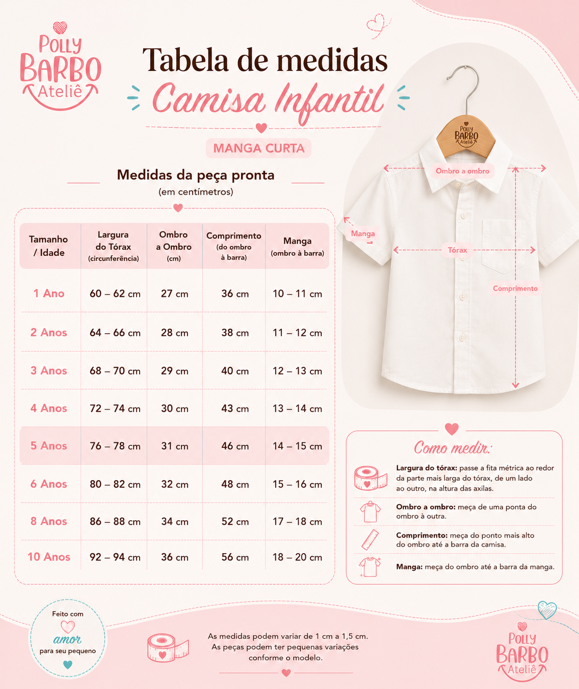 camisa manga curta 
